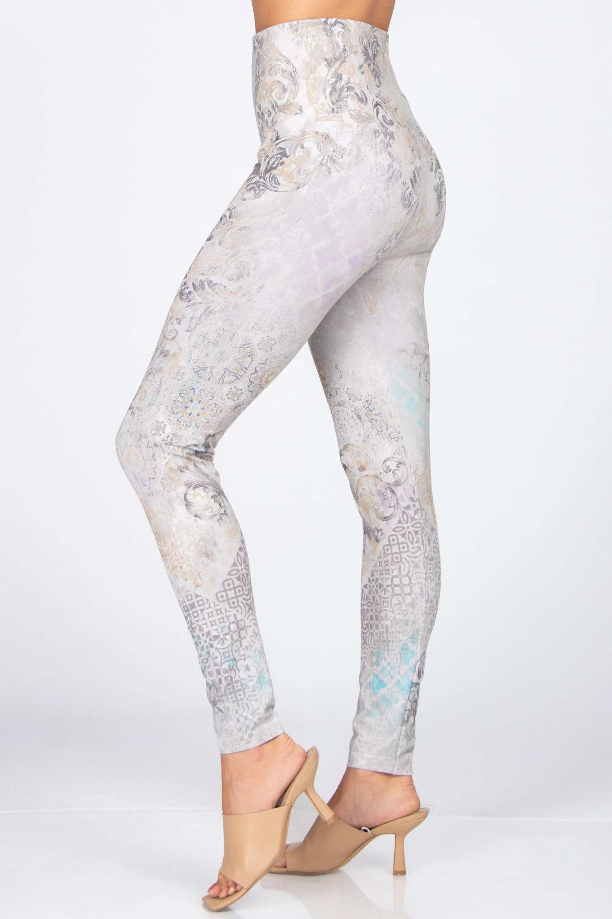 Baroque in Flight Printed Leggings