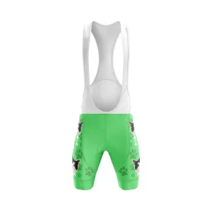 Cat Custom Face Bib & Shorts (Green)