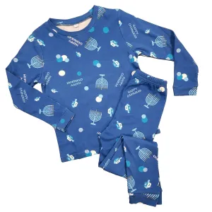 Chanukah Kids Pajamas, 100%  Cotton , Size S (6-8), Bag