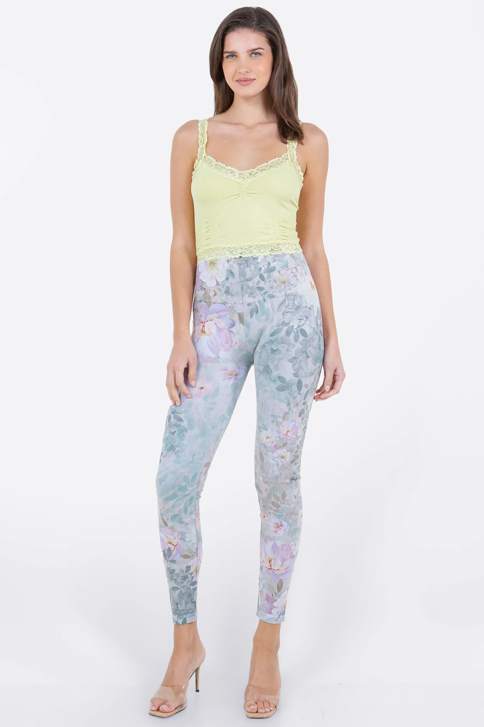 Flora Aquatique Printed Leggings