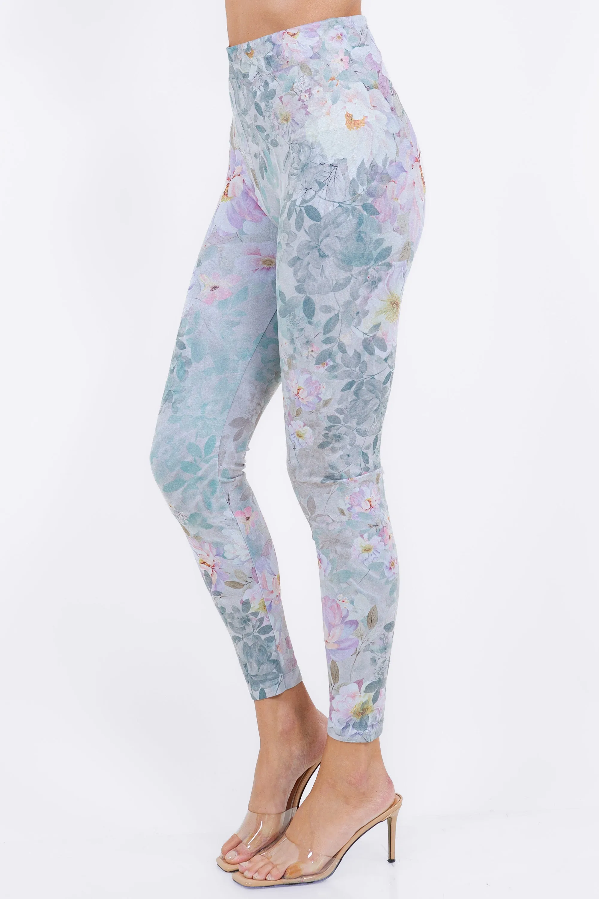 Flora Aquatique Printed Leggings