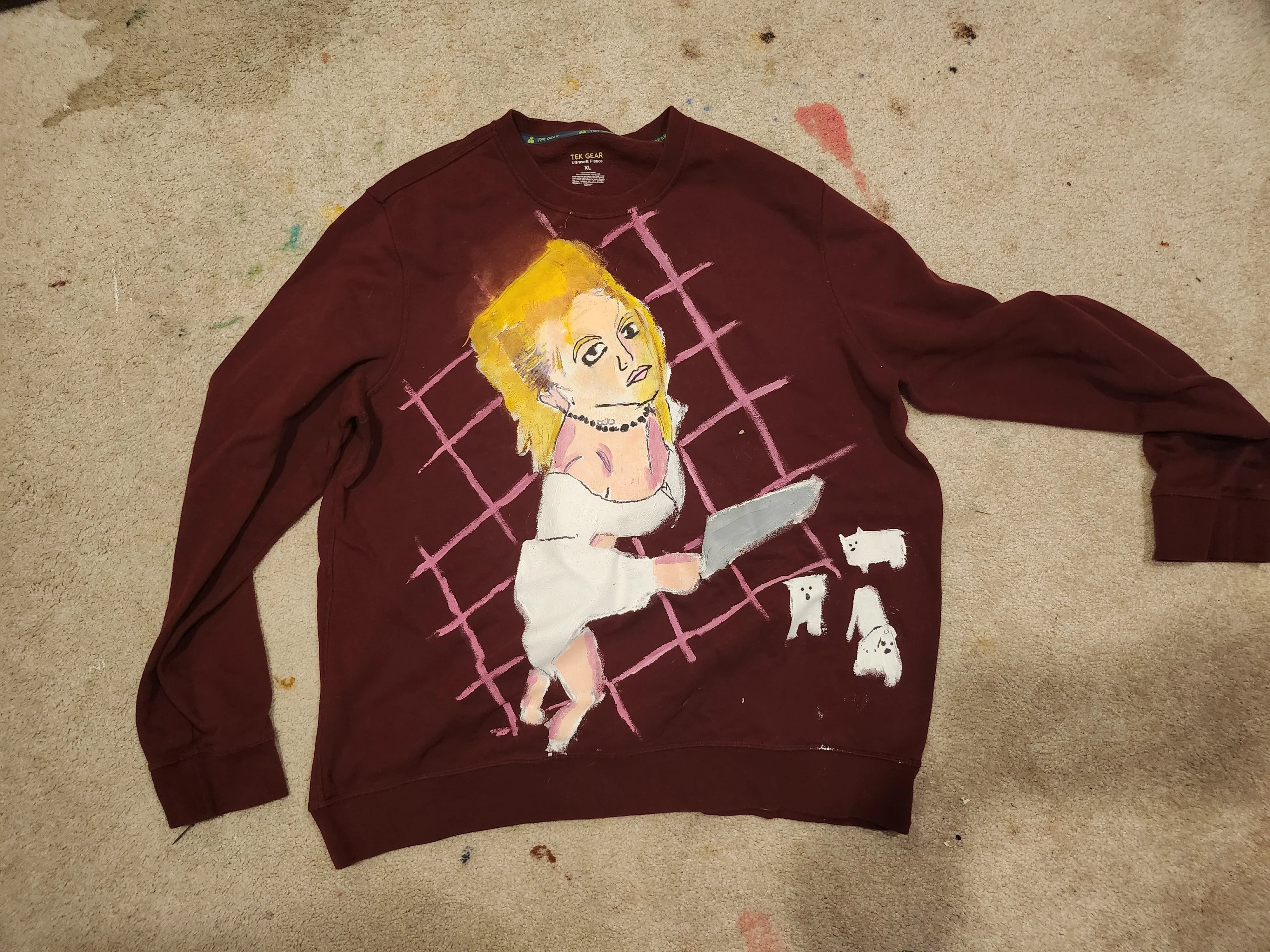 Hand-painted Britney Project Rose SWEATSHiRT by RMO Portraits