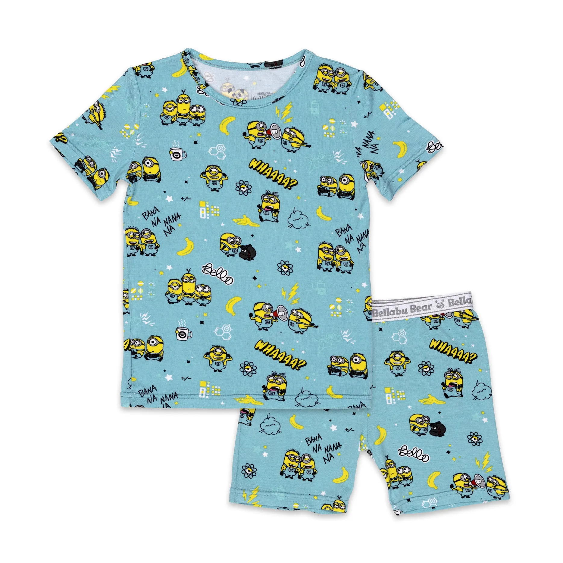 Minions Bello Banana Bamboo Kids Pajama Short Set