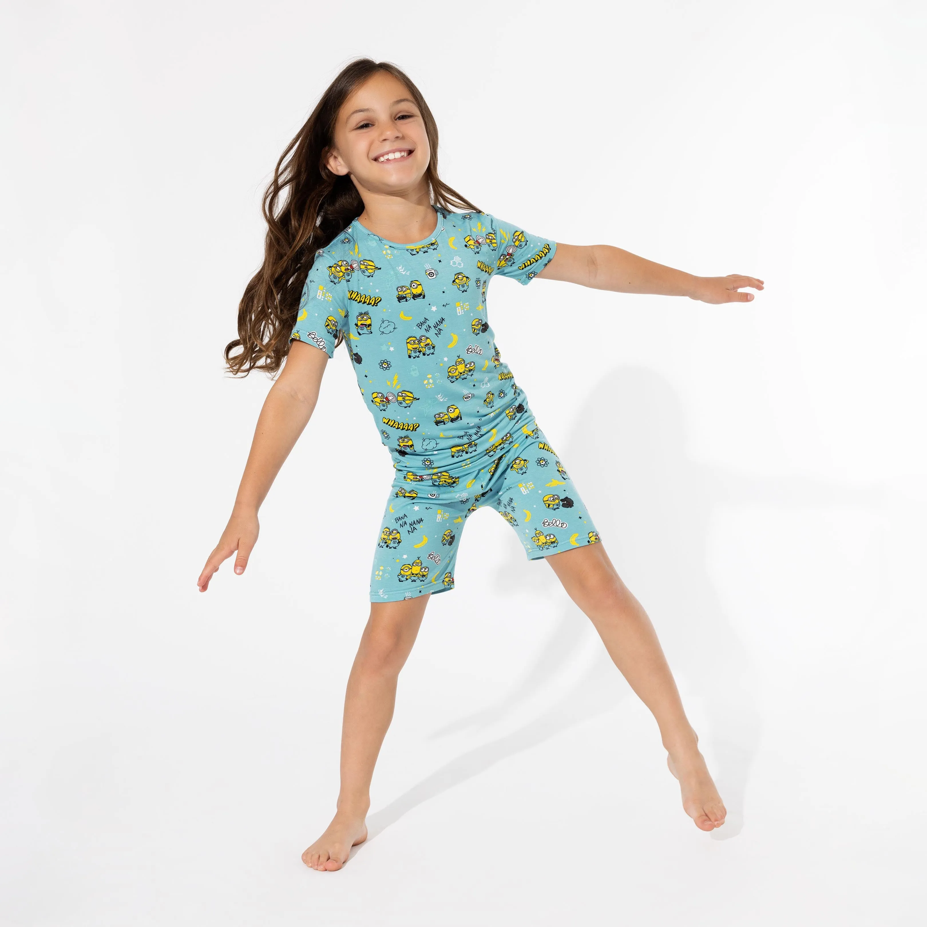 Minions Bello Banana Bamboo Kids Pajama Short Set