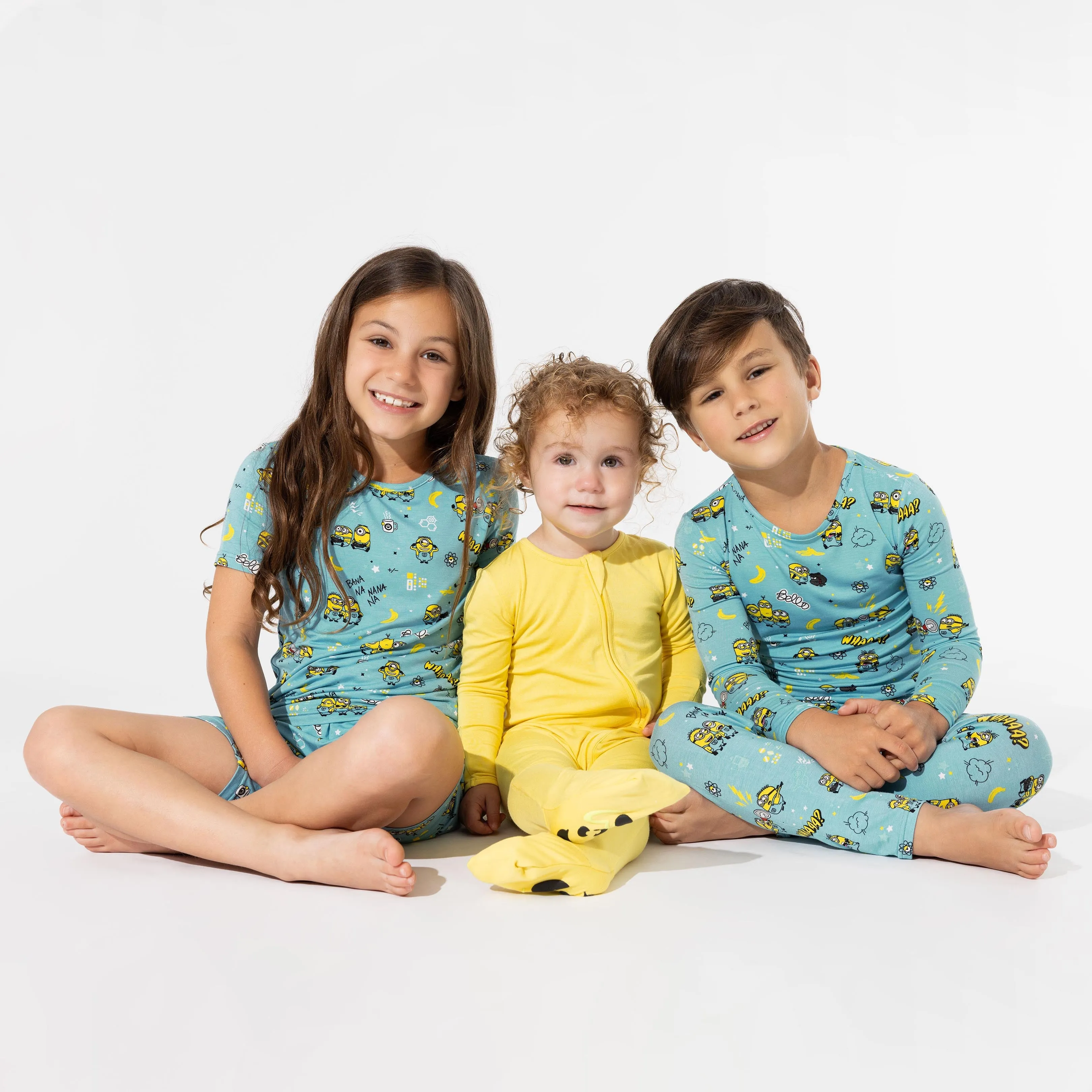 Minions Bello Banana Bamboo Kids Pajama Short Set