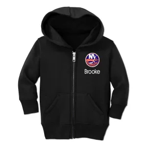 Personalized New York Islanders Toddler Full-Zip Hooded Sweatshirt