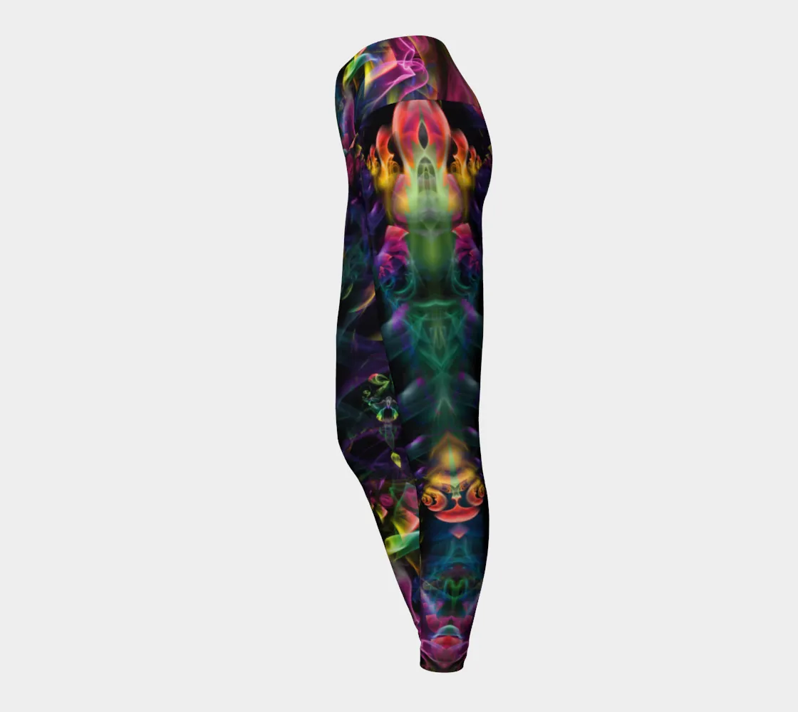 Rainbow Smoke High Waist Leggings