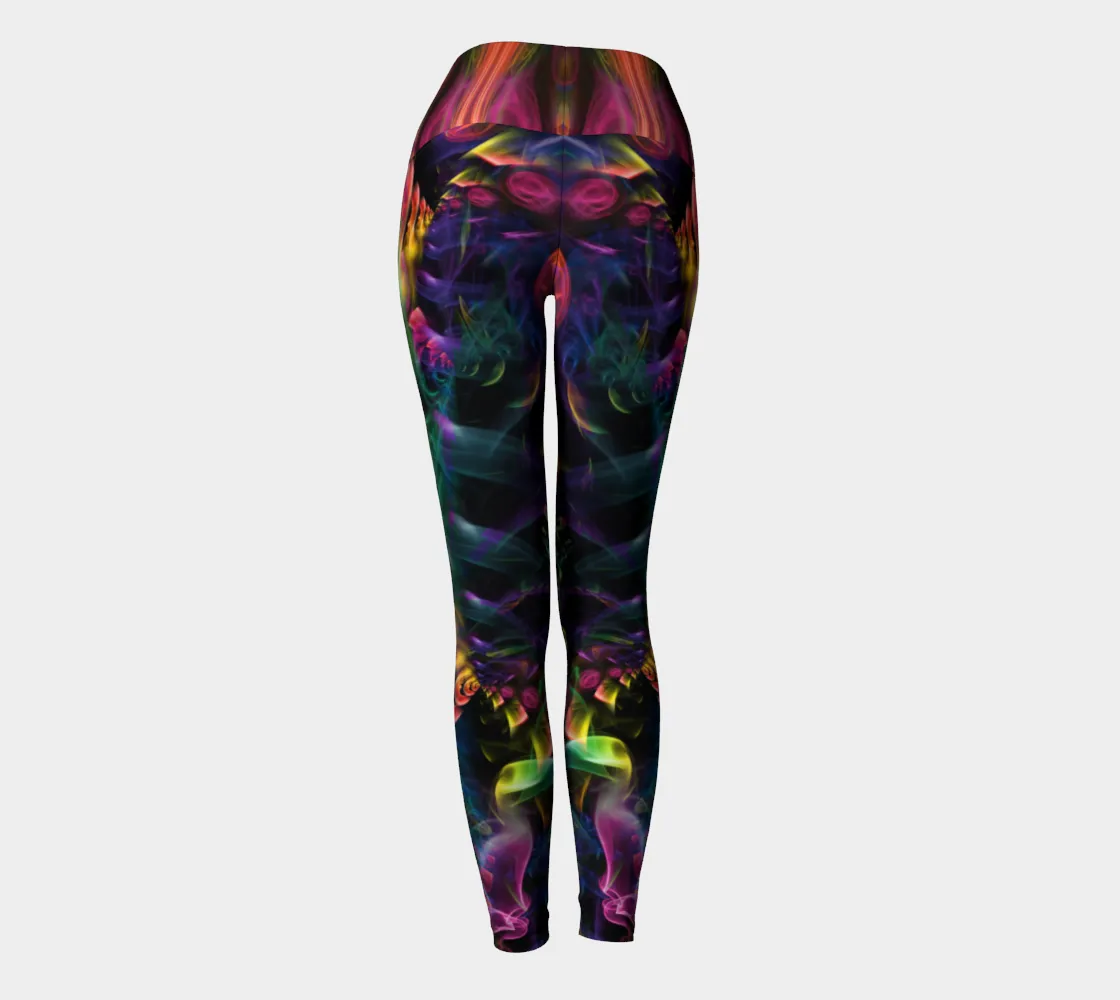 Rainbow Smoke High Waist Leggings