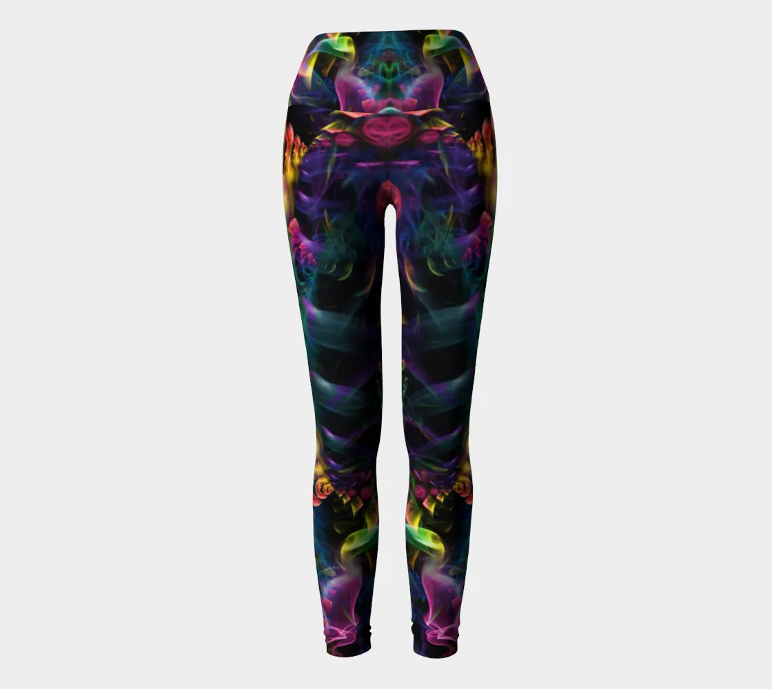 Rainbow Smoke High Waist Leggings