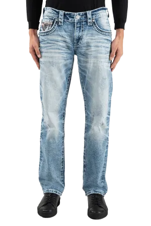 Rock Revival Men's "Rey" Straight Denim Jeans