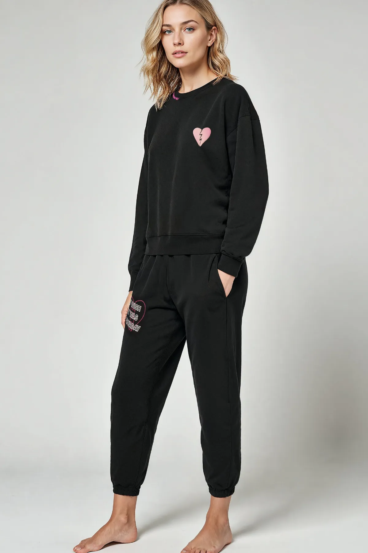 Wish Saturday Cody Sweatshirt | Washed Black